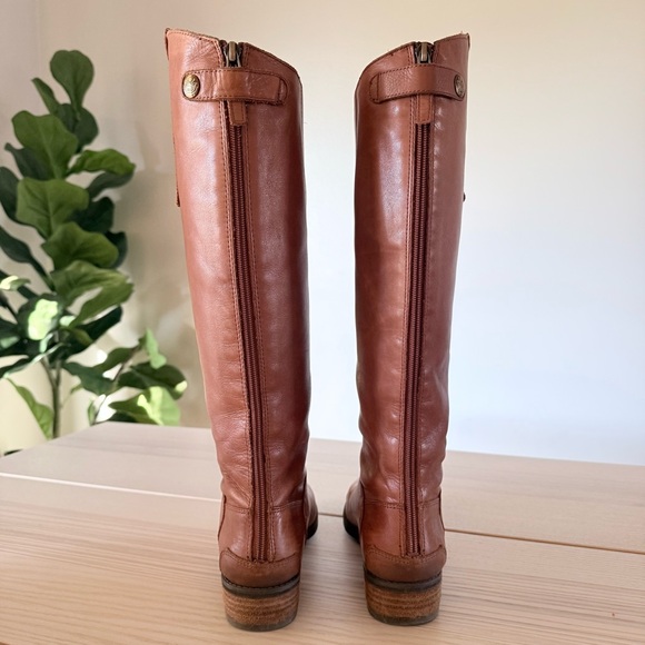 Sam Edelman Penny Leather Riding Boot Women’s Size US 7 M Whiskey Brown EUC - Picture 3 of 10